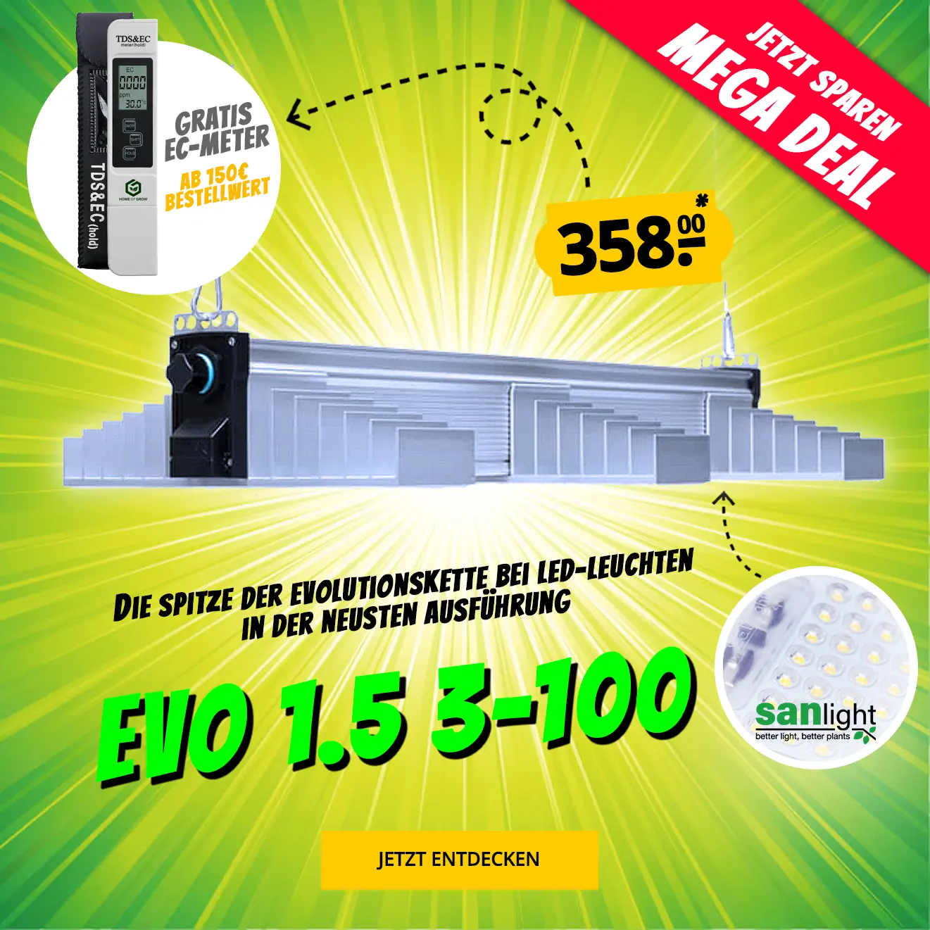 Growversand Sanlight 3-100 Mega Deal Slider Mobil