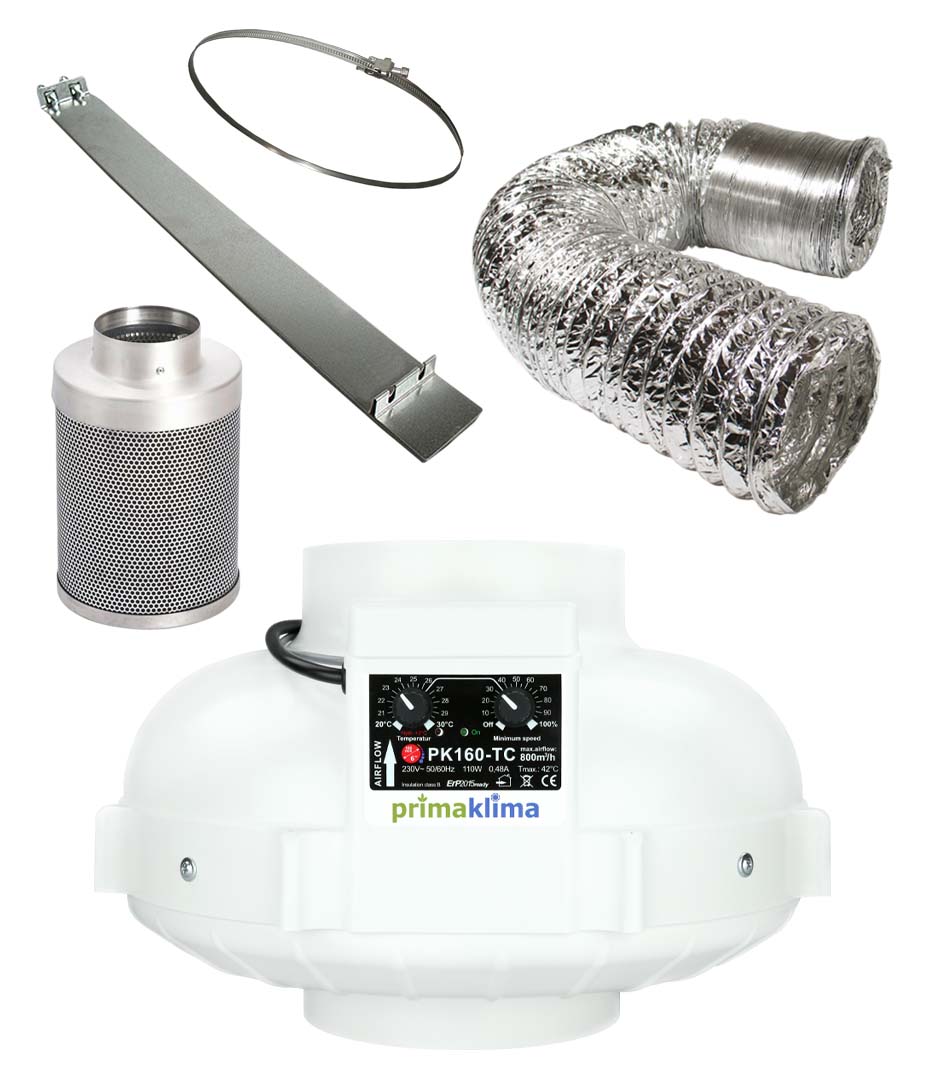 Produktbilder Abluftset L 800m3h 160mm Temperatursteuerung