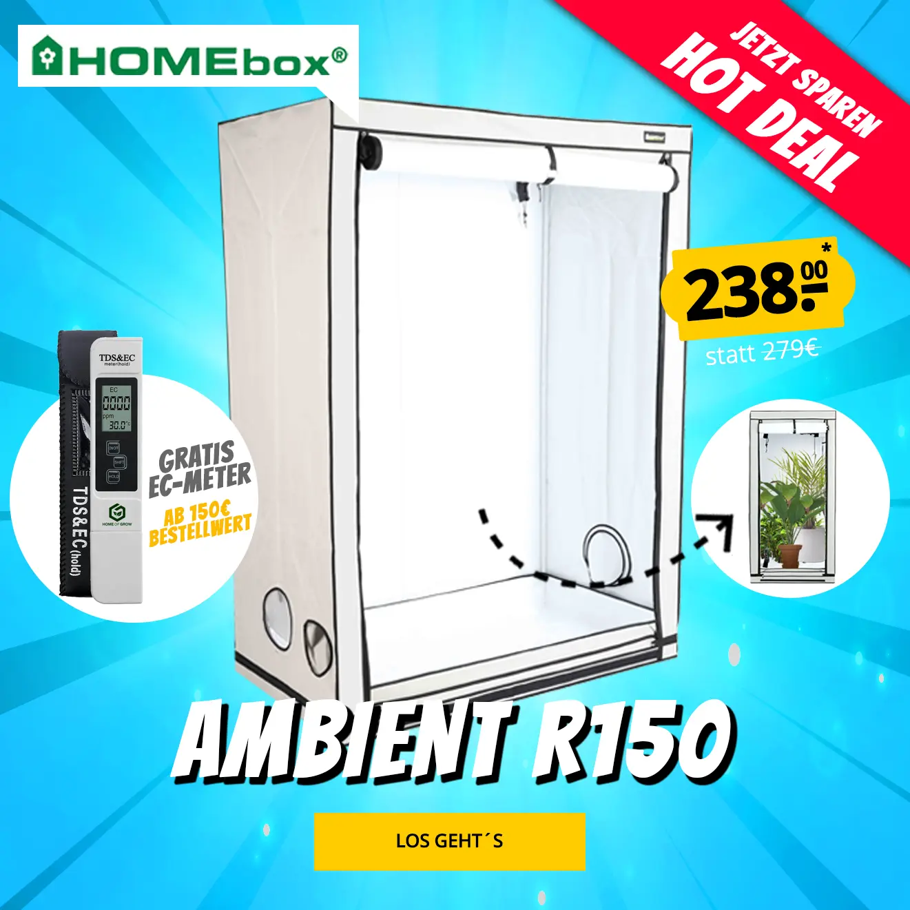 Growversand Homebox Slider R150 Hot Deal Mobil