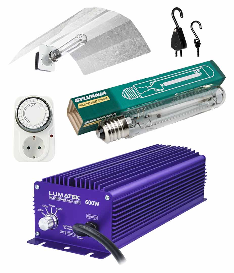 Produktbilder Beleuchtungsset 600W Lumatek Vorschaltgeraet Sylvania