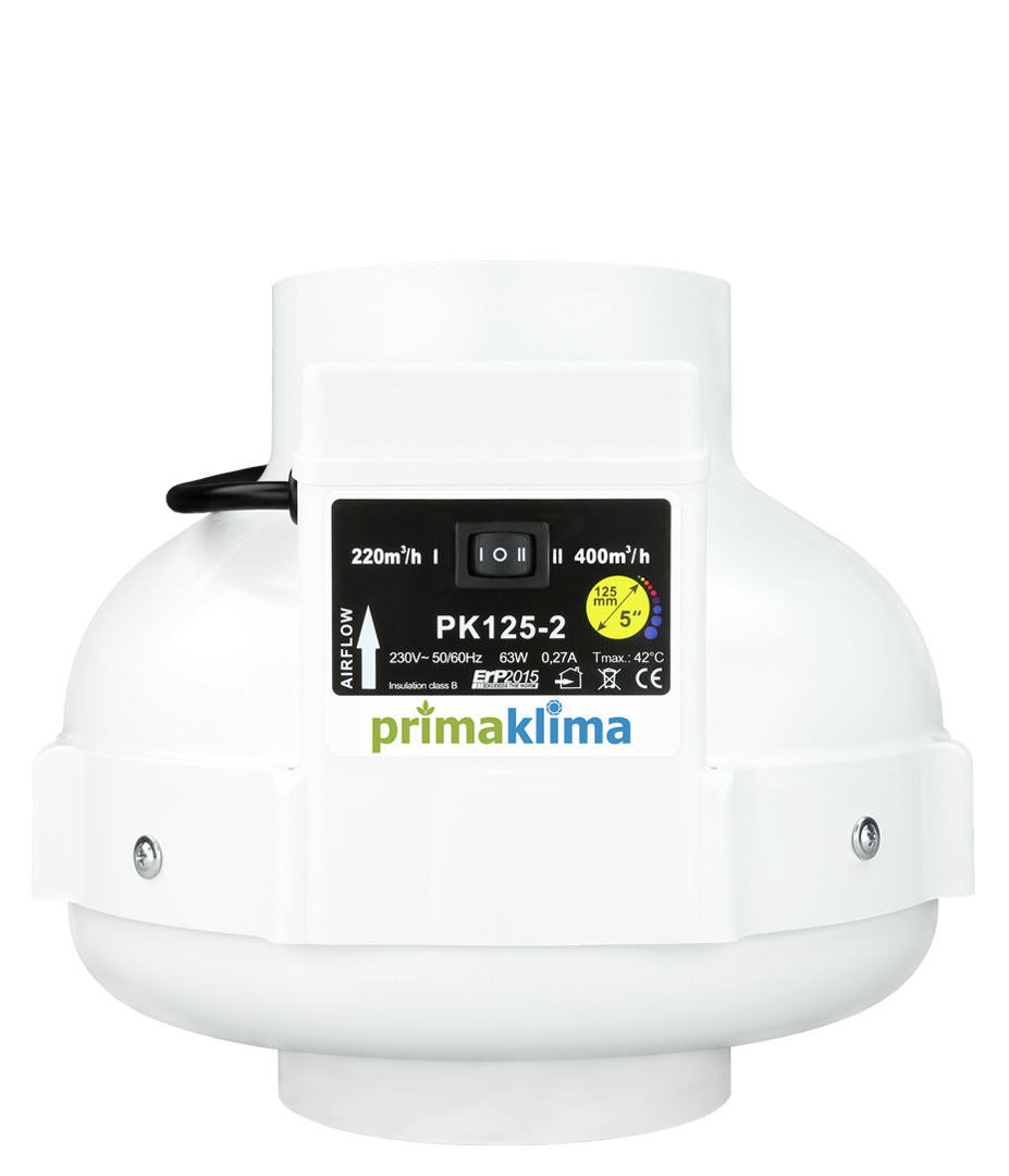 Growversand primaklima 125mm zweistufig 220 400m³h vorne