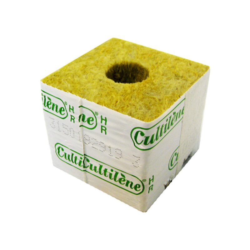 Cultilene Kulturblock Steinwolle 75x75x65mm kleines Loch