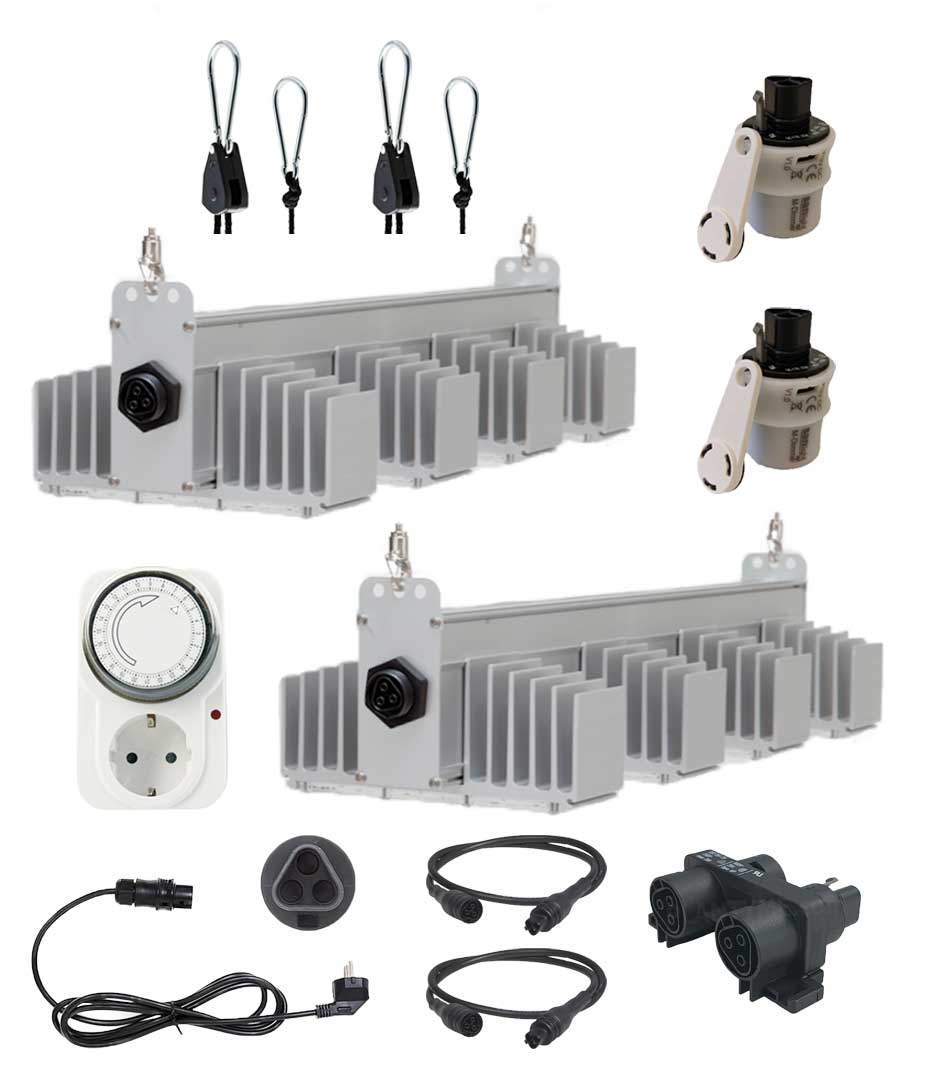 Sanlight Q-Serie LED-Beleuchtungsset M (1 m²) Expert 330 W