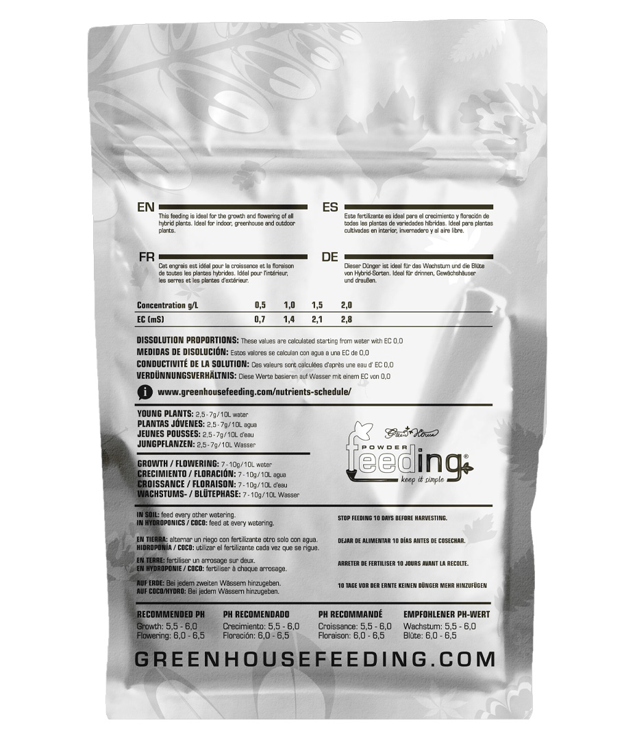 Growversand powderfeeding hybrids hinten 1kg