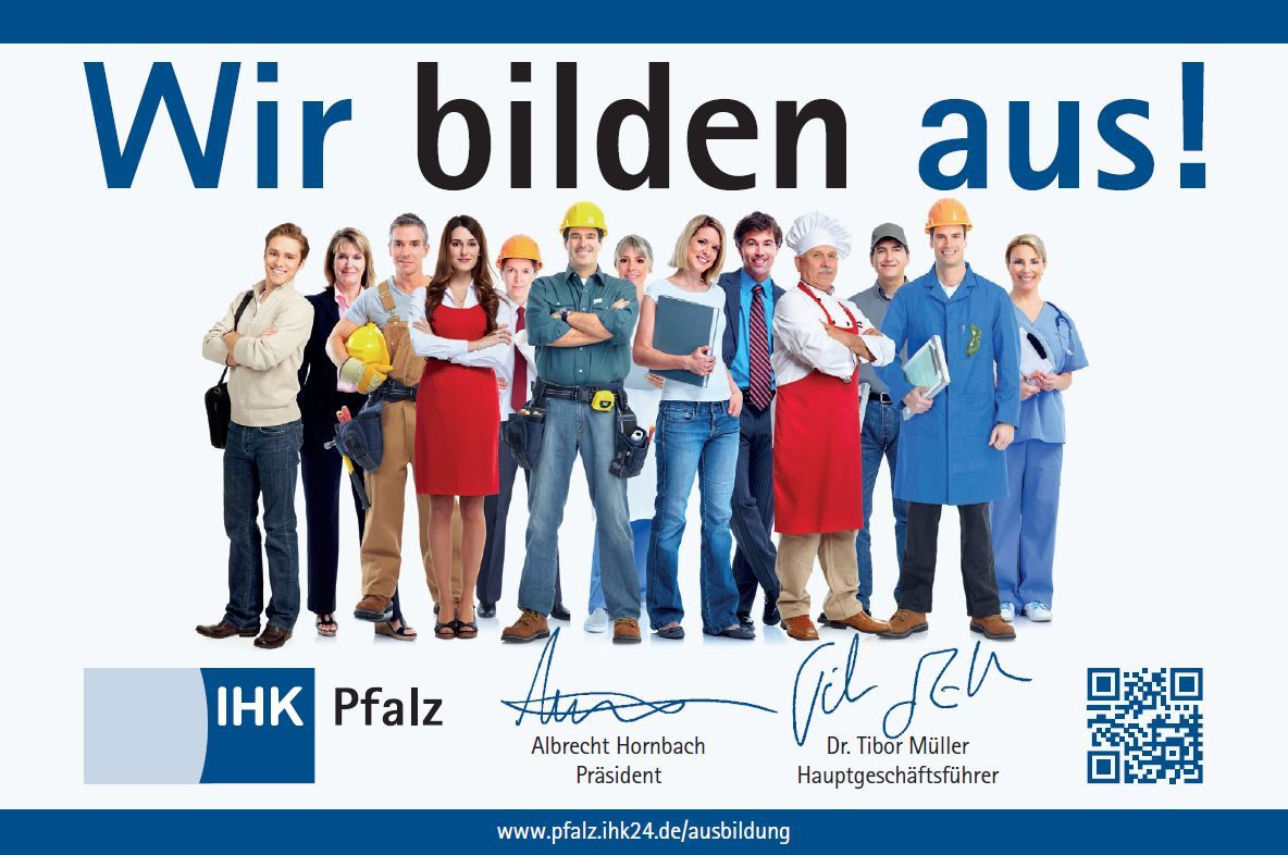 Wir bilden aus Banner für Auszubildende